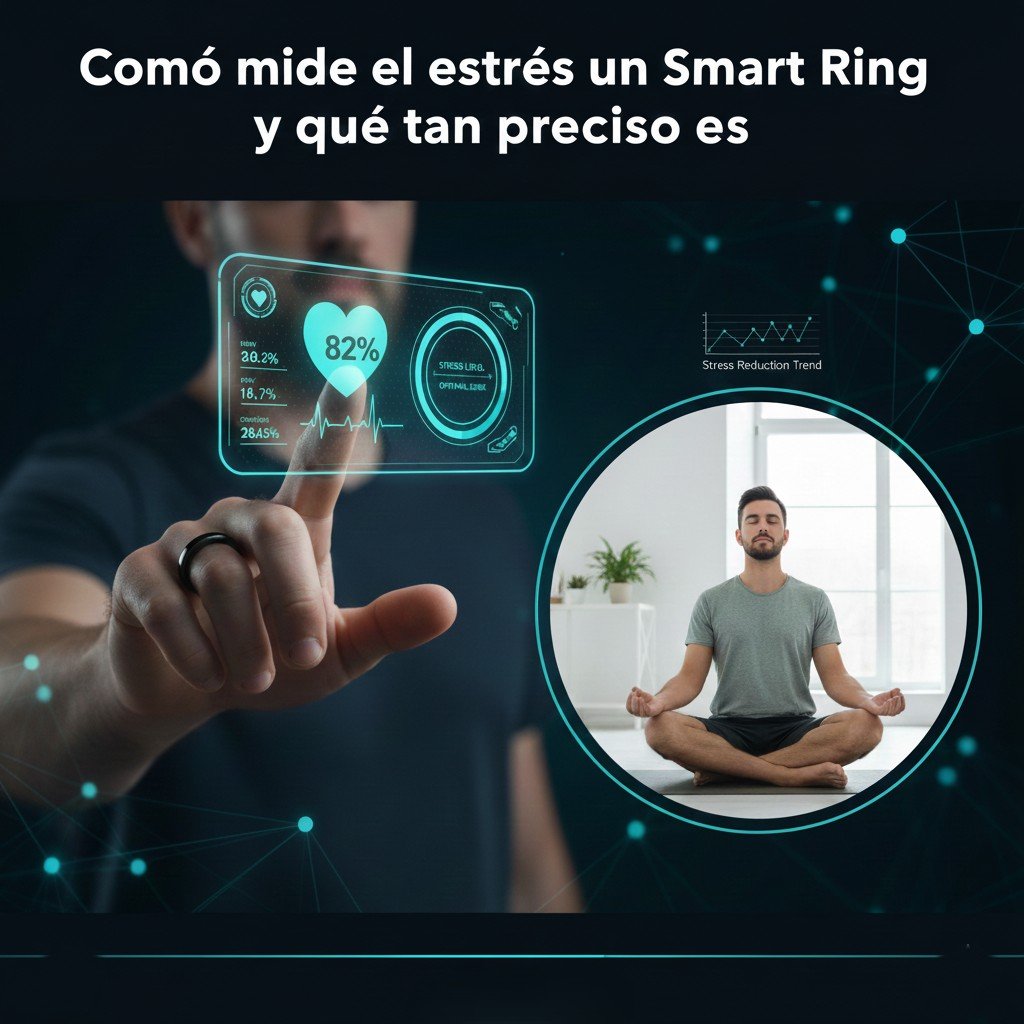 Cómo mide el estrés un Smart Ring, smart ring estrés, anillo inteligente medir estrés, hrv smart ring, anillo inteligente estrés